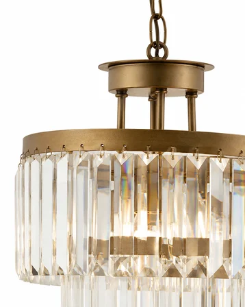 Kanvas 45'Lik Eskitme Kristalli Taşlı Modern Tasarım Kristal Salon Avize