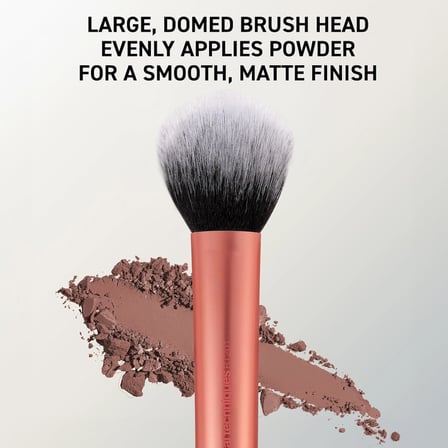Real Techniques Ultra Peluş Pudra Makyaj Fırçası, Pudra, Bronzlaştırıcı ve Allık, Şeffaf, Yapılabilir Kapsama Alanı, Büyük, Kabarık Pudra Fırçası, Vegan, Zulümsüz ve Sentetik Kıllar, 1 Adet