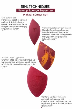 Makeup Sponge Superstars - Makyaj Sünger Seti 