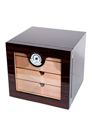 PremiumQuality Bellavista Kahverengi Sedir Humidor Puro Kutusu