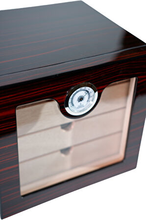 PremiumQuality Bellavista Kahverengi Sedir Humidor Puro Kutusu