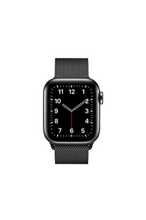 Apple Spor Paslanmaz Çelik Uzay Siyah Saat Kordonu, 38,40,41 Mm