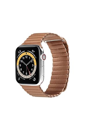 Apple Deri Kahverengi Saat Kordonu, 38,40,41 Mm