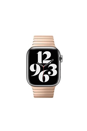 Apple Metal Baklalı Rose Altın Saat Kordonu, 42,44,45,49 Mm