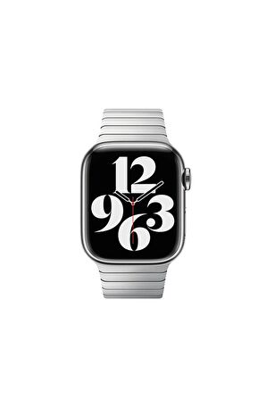 Apple Metal Baklalı Gümüş Saat Kordonu, 42,44,45,49 Mm