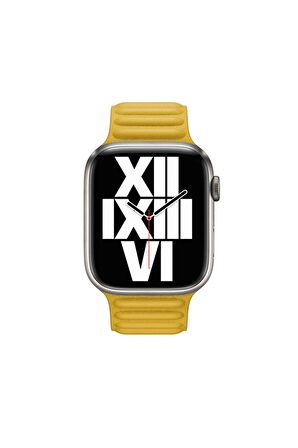 Apple Baklalı Deri Siyah Saat Kordonu, 42,44,45,49 Mm