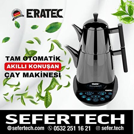 ERATEC | Tm-53 | Tam Otomatik Konuşan Akıllı Çaydanlık (ANTRASİT)