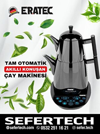 ERATEC | Tm-53 | Tam Otomatik Konuşan Akıllı Çaydanlık (ANTRASİT)