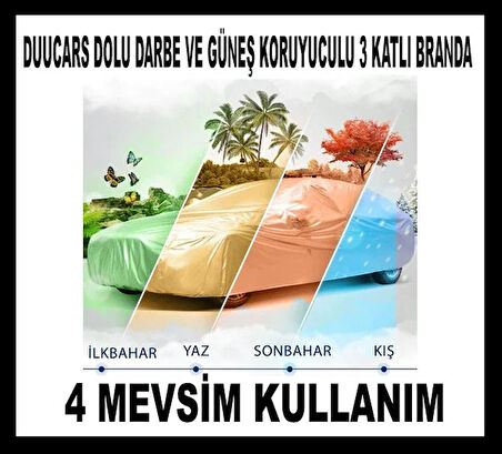 3 Katlı Dolu Darbe Koruyucu PEUGEOT 406 Araba Brandası oto branda araba çadırı     