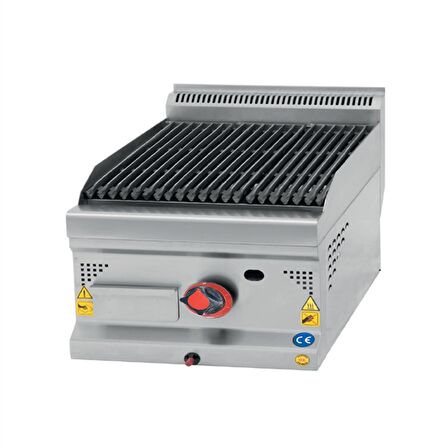 Karacasan Endüstriyel 40 cm 600 Seri Set Üstü LPG Tüplü Lavataş Döküm Izgara