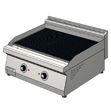 Karacasan Endüstriyel 80 cm 700 Seri Set Üstü Elektrikli Tam Kanallı Izgara