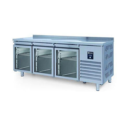 Iceinox Tezgah Tip Gn Buzdolabı 3 Cam Kapılı