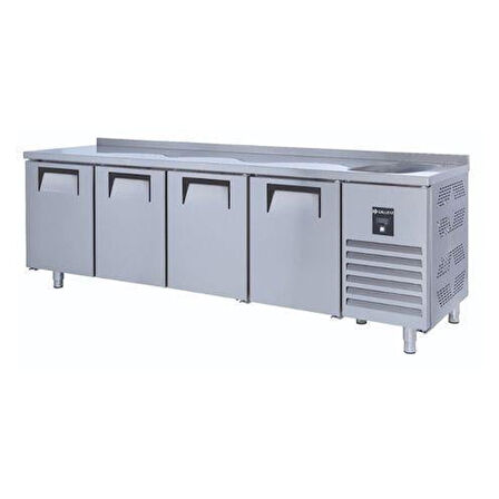 Iceinox Tezgah Tip Gn Buzdolabı 4 Kapılı Evyeli