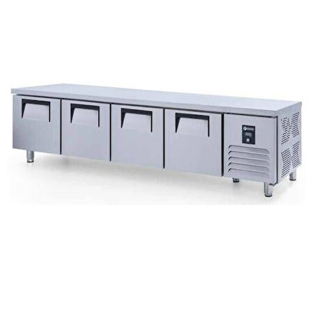 Iceinox Pişirici Altı Buzdolabı 450 Lt 304 Çelik Kaliteli 4 Kapılı