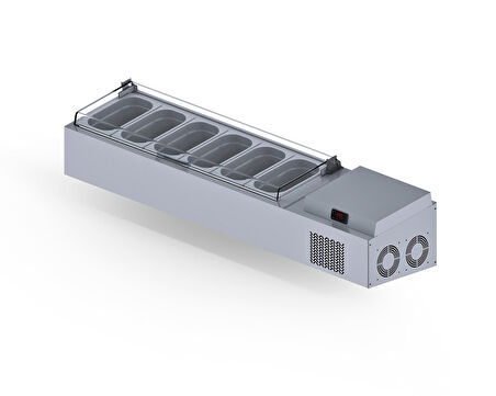 Iceinox Set Üstü Saladbar Pleksi Kapak GN 1/4-150: 6 Adet