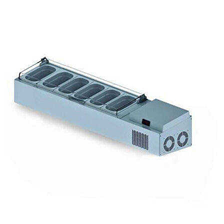 Iceinox Set Üstü Saladbar Pleksi Kapak GN 1/4-150: 6 Adet