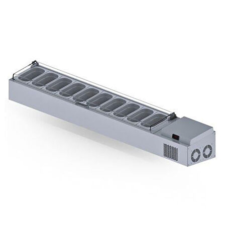 Iceinox Set Üstü Saladbar Pleksi Kapak GN 1/4-150: 10 Adet