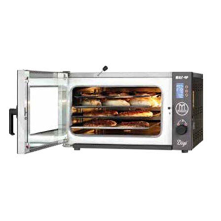 Maksan Elektrik Isıtmalı Dijital 4 Tepsili Konveksiyonlu Patisseri Fırın