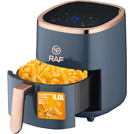 Npo Raf R5007 Dokunmatik Ekran 4.0l Airfryer 1500W Yağsız Kızartma & Sıcak Hava Fritözü