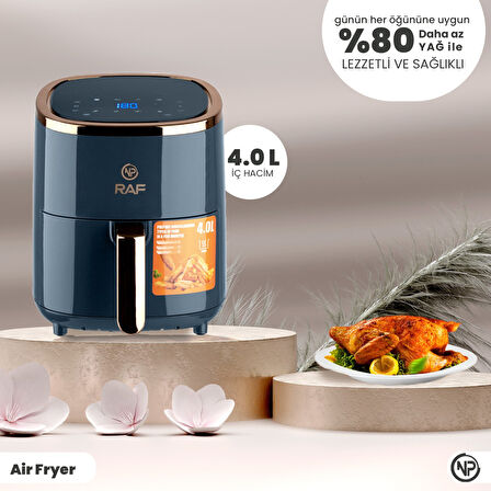 Npo Raf R5007 Dokunmatik Ekran 4.0l Airfryer 1500W Yağsız Kızartma & Sıcak Hava Fritözü