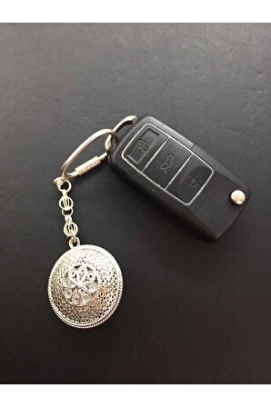 Midyat Telkari Gümüş Kişiye Özel İsimli Anahtarlık