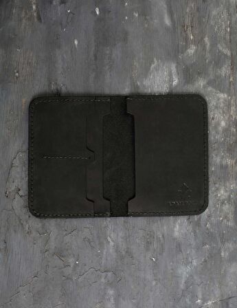 Adam Boxes Pasaport Kılıfı N-Voyager - Siyah