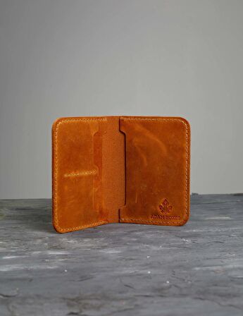 Adam Boxes Pasaport Kılıfı N-Voyager - Taba