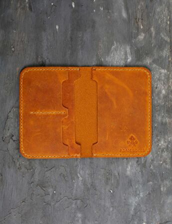 Adam Boxes Pasaport Kılıfı N-Voyager - Taba