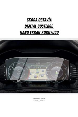 Skoda Octavia Dijital Gösterge Nano Ekran Koruyucu