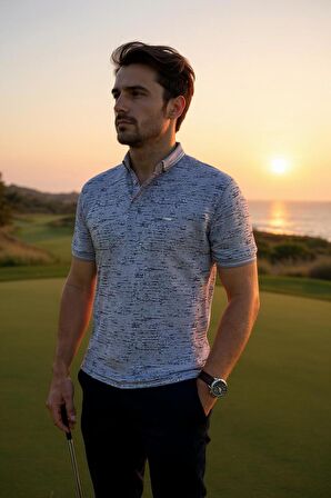 Erkek  Regular Pamuklu Polo Yaka T-Shirt
