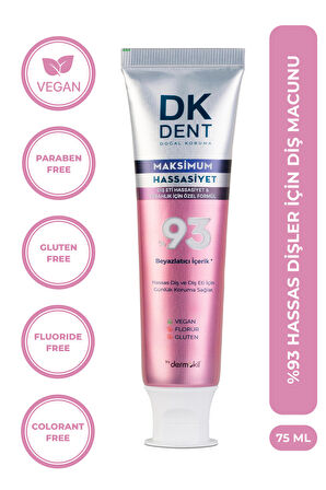 Dkdent %93 Beyazlatıcı Maksimum Hassasiyet Diş Macunu 75 ml