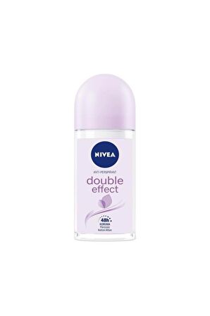 Nivea Kadın Roll-on Deodorant Double Effect 50ml, Ter Kokusuna Karşı 48 Saat Koruma, Pürüzsüz Koltuk Altı