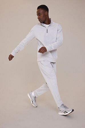 DeFactoFit Sporcu Standart Fit Jogger Eşofman Altı İçi Yumuşak Tüylü Skuba Dalgıç Kumaş D7308AX25SPGR91