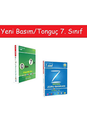 Tonguç 0'dan 7'ye Konu Anlatımlı Soru Bankası Seti & 7. Sınıf Sayısal Zoru Bankası