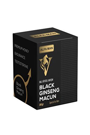 ALFA MAN Special Black Bitkisel Macun 240 Gr. 