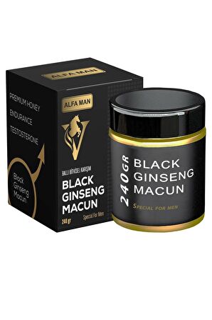 ALFA MAN Special Black Bitkisel Macun 240 Gr. 