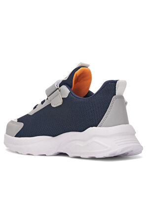 Günlük Erkek Kız Çocuk Sneaker Lastik Bağcıklı Cırtlı Hafif  Nefes Alabilen Spor Ayakkabı 080