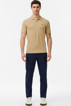 Lacoste Men's Classic Fit Polo T-shirt Erkek Polo Yaka Tişört Krem