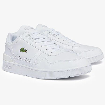 Lacoste T-Clip Hakiki Deri Erkek Beyaz Sneaker 