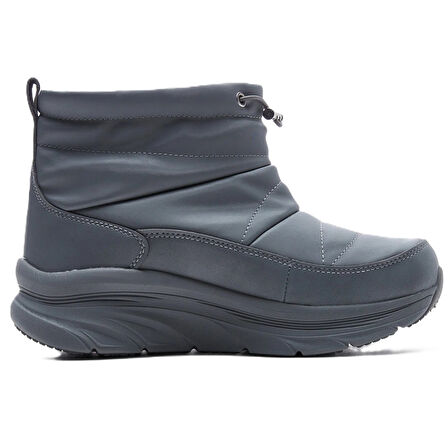 Skechers D'Lux Walker-Winter Up Memory Foam Waterproff Womens Sneaker Hafızalı Taban Su Geçirmez Kadın Bot Gri