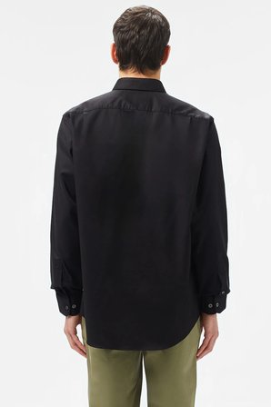 Lacoste Men's Regular Fit Button-Down Cotton Shirt Erkek Düğmeli Yaka Pamuklu Gömlek Siyah