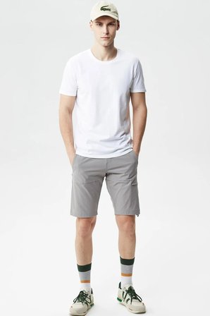 Lacoste Men's Slim Fit Grey Bermuda Short Erkek Bermuda Şort Gri