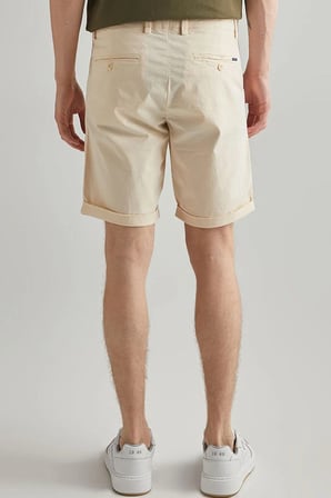 GANT Men's Regular Fit Allister Sunfaded Chino Bermuda Cream Shorts Erkek Kanvas Bermuda Şort Krem