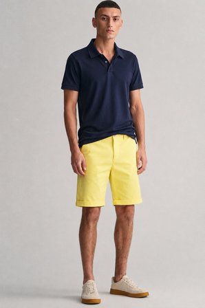 GANT Men's Regular Fit Allister Sunfaded Chino Bermuda Yellow Shorts Erkek Kanvas Bermuda Şort Sarı