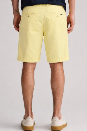 GANT Men's Regular Fit Allister Sunfaded Chino Bermuda Yellow Shorts Erkek Kanvas Bermuda Şort Sarı