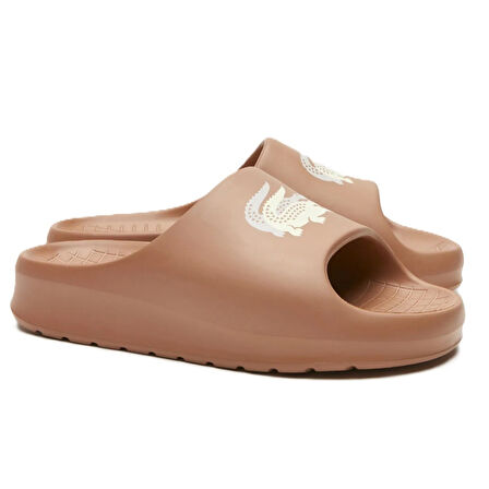 Lacoste Croco 2.0 Evo Kadın Terlik Kahverengi