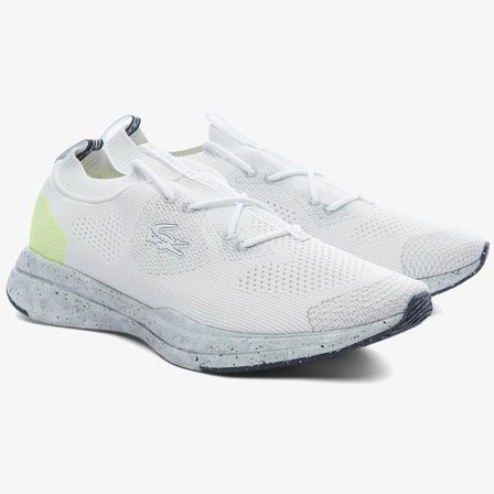 Lacoste Run Spın Eco Unisex White Yellow Sneaker Unisex Günlük Spor Ayakkabı Beyaz Sarı