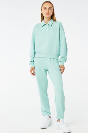 Lacoste Embroidered Women's Joggers Kadın Organik Pamuk Eşofman Altı Yeşil