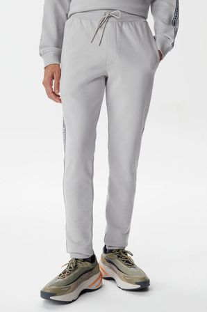 Lacoste Relaxed Fit Pamuklu Baskılı Geniş Kesim Erkek Eşofman Altı Gri