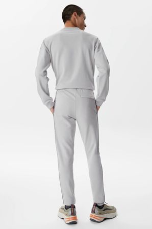 Lacoste Relaxed Fit Pamuklu Baskılı Geniş Kesim Erkek Eşofman Altı Gri